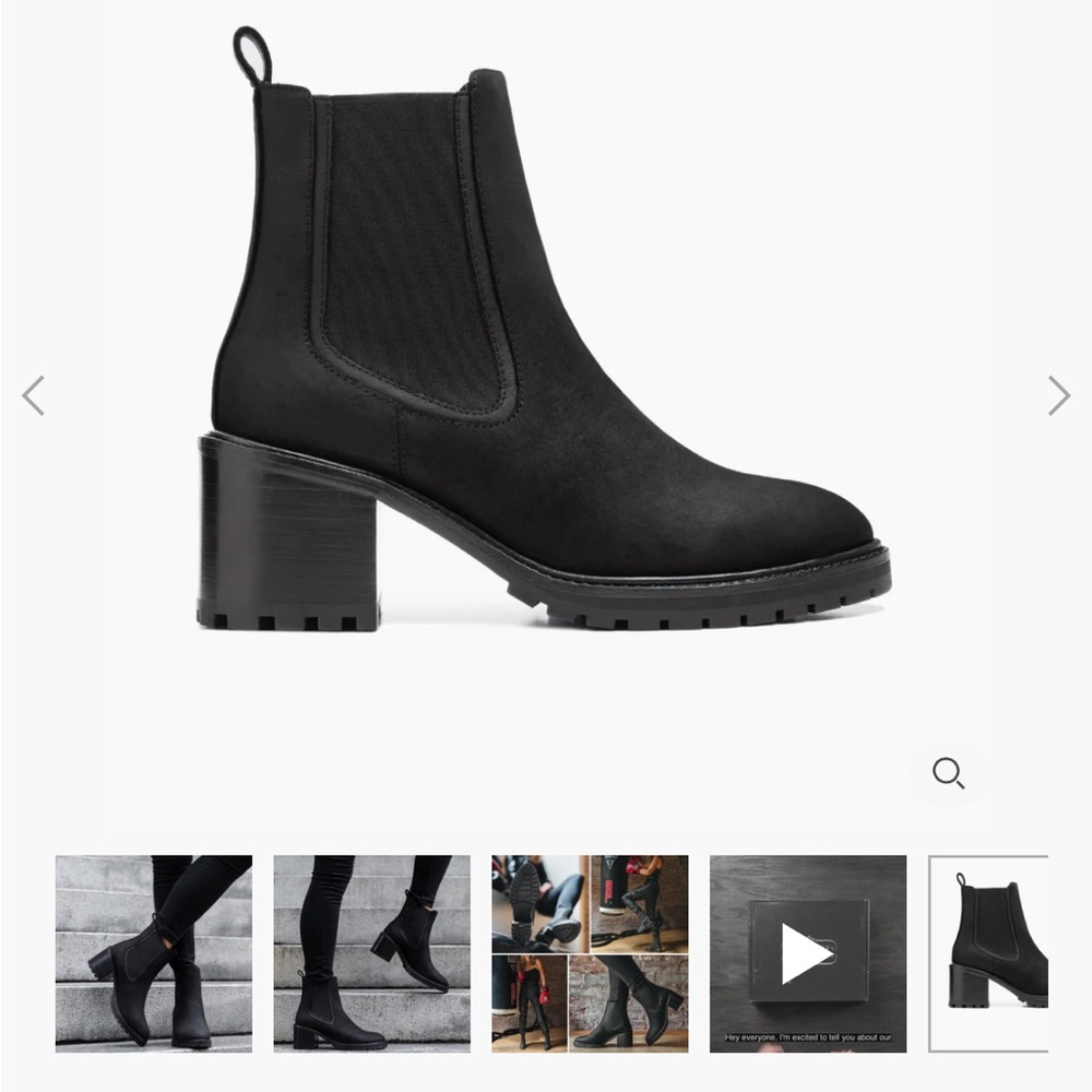 Thursday Boot Company Black Suede Chelsea Ankle Boots